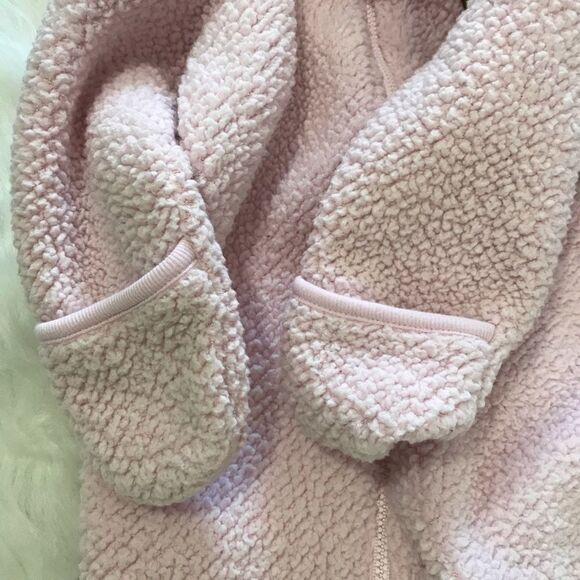 Baby Snowsuit Coat Bunting Baby‎ Girl 9 months Pink Bear winter - Picture 7 of 10